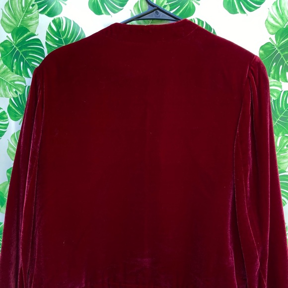 Red Velvet 90s Blazer - Picture 5 of 5